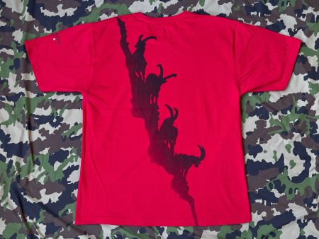 Vintage Y2K T-Shirt double Print Switzerland Ibex Sz XL