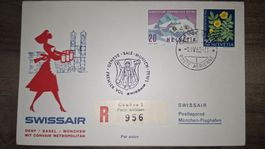 Swissair Genf - Basel - München 01.06.1962