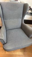 Sessel grau mit Stoffbezug 