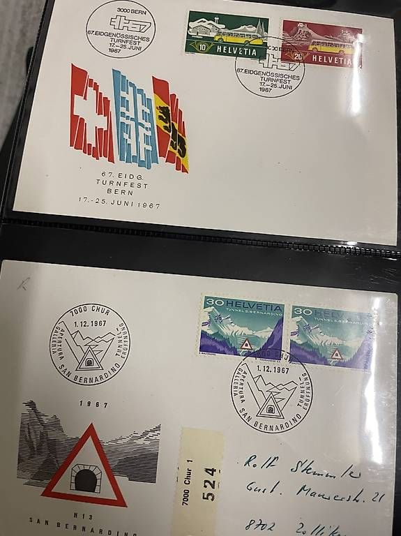 Couverts & Versandtaschen: Sammlung historischer Schweizer Briefmarken – Gebraucht aus stüsslingen von Aless14 1