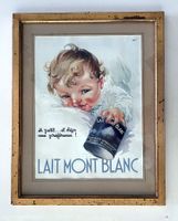 Lait Mont Blanc - Gerahmte Werbung / Publicité encadrée 1931