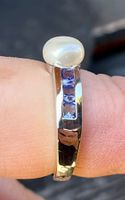 Ring mit SWZP und Tansanit. Aktion, alter Preis  59.--