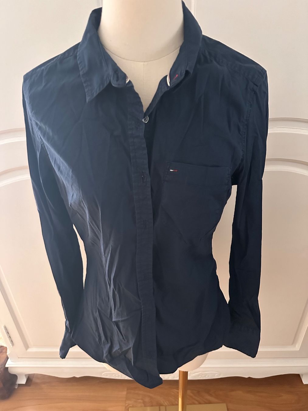 Tommy Hilfiger Camicette: Hilfiger Hemd m Bluse dunkelblau – Usato da Pfaffhausen venduto da Klaras_second_hand