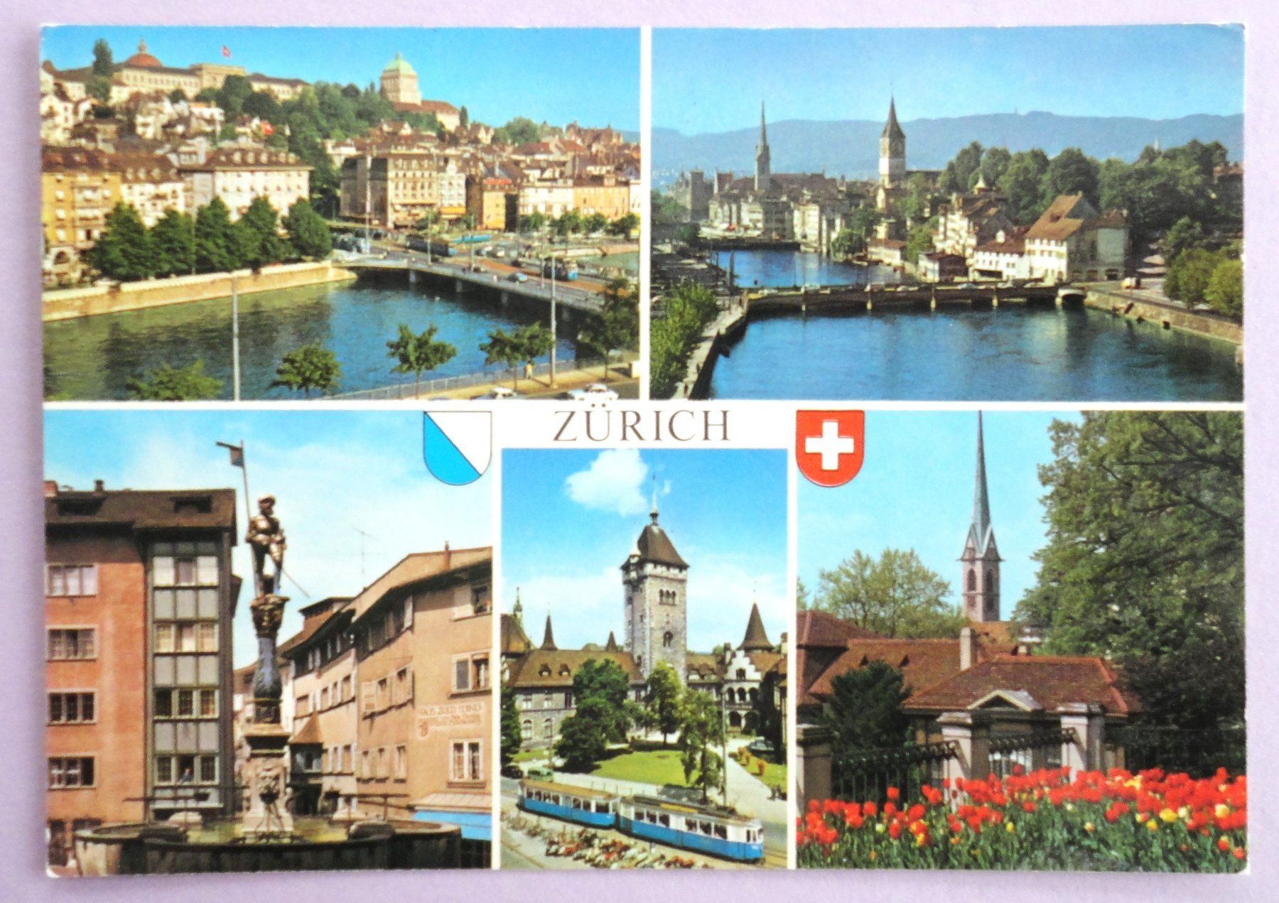 Cartoline postali: Zürich – Usato da Fétigny venduto da Billy2miny