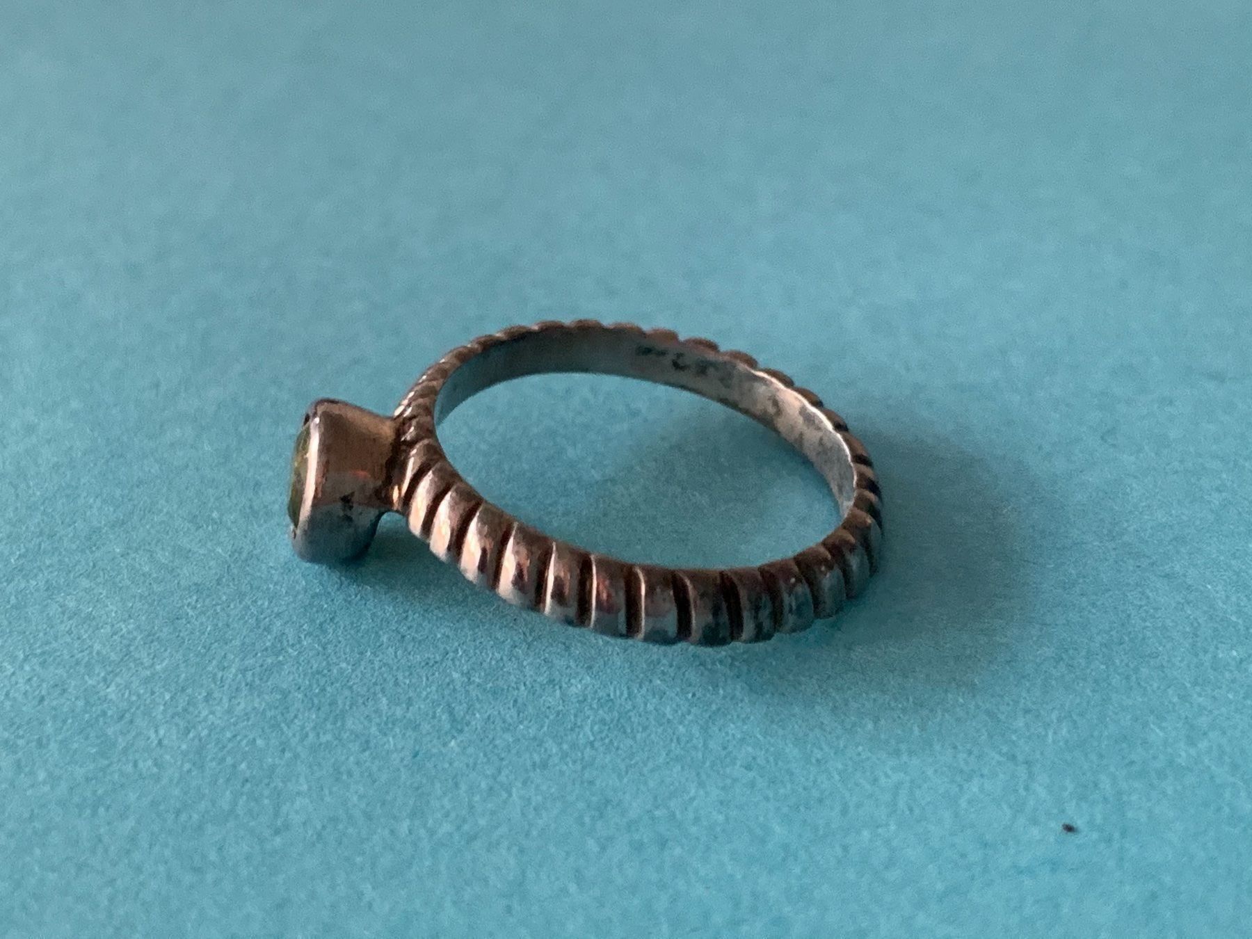 Anelli: Silberring mit grünem stein gr.52 – Usato da Dittingen venduto da Bellevista 3
