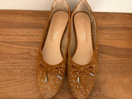 Braune Damenschuhe Ballerinas Grösse 38