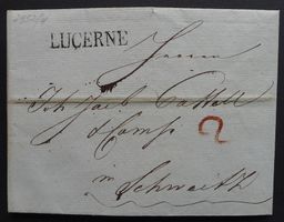 1805, Vorphila von LUCERNE nach SCHWYZ SZ