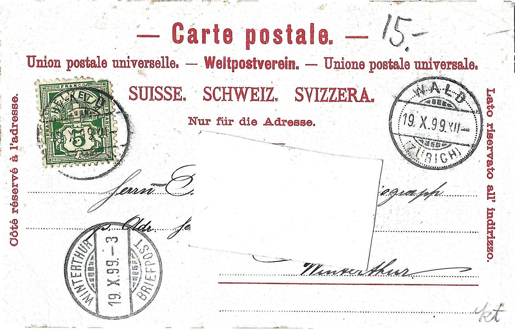 Cartes postales: Gruss  vom  Sanatorium  Wald – D'occasion à Bütschwil par Jackson1A 1