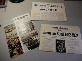 Neue Glarner Zeitung 100 Jahre und Glarus im Bund 600 Jahre