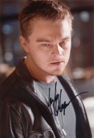 Original Autogramm von LEONARDO DICAPRIO auf Großfoto