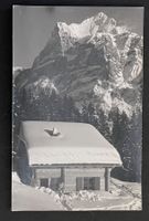 Grindelwald, Chalet im Winter Wetterhorn ca 1940