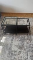 IKEA VITTSJÖ Satztische 2er-Set, schwarzbraun/Glas