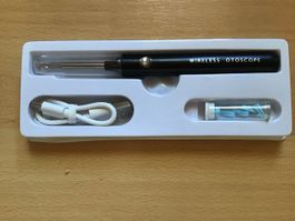Wireless Otoscope mit Lade Kabel und Aufsätzen neu