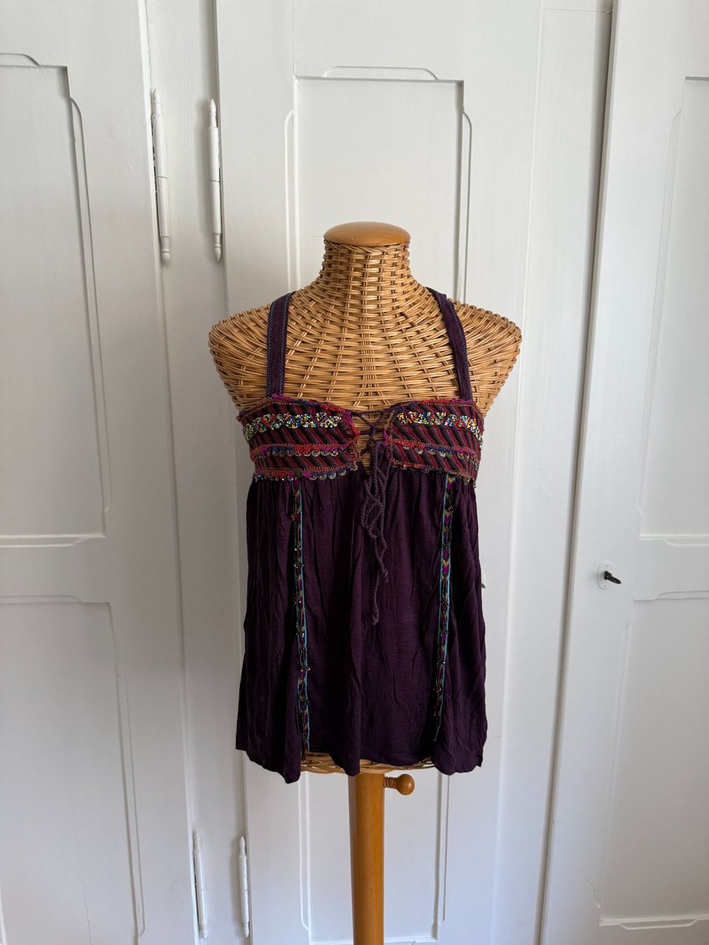 Top: FREE PEOPLE - Ethno Top violett S – Usato da Zürich venduto da Diazaio