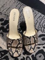 Prada Snake Print Wedge Sandals Summer Espadrille Size 41