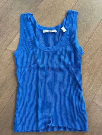 Esprit: Indigoblaues Ripp-Top Gr. XS