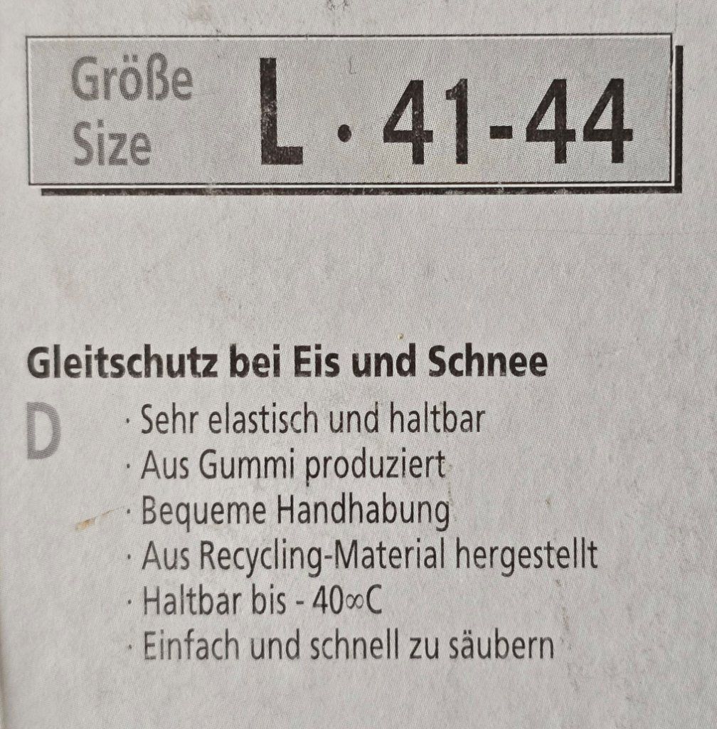 Herrenschuhe: NICO Schuh-Spikes – Neu und originalverpackt aus Weingarten-Kalthäusern von rch_09 2