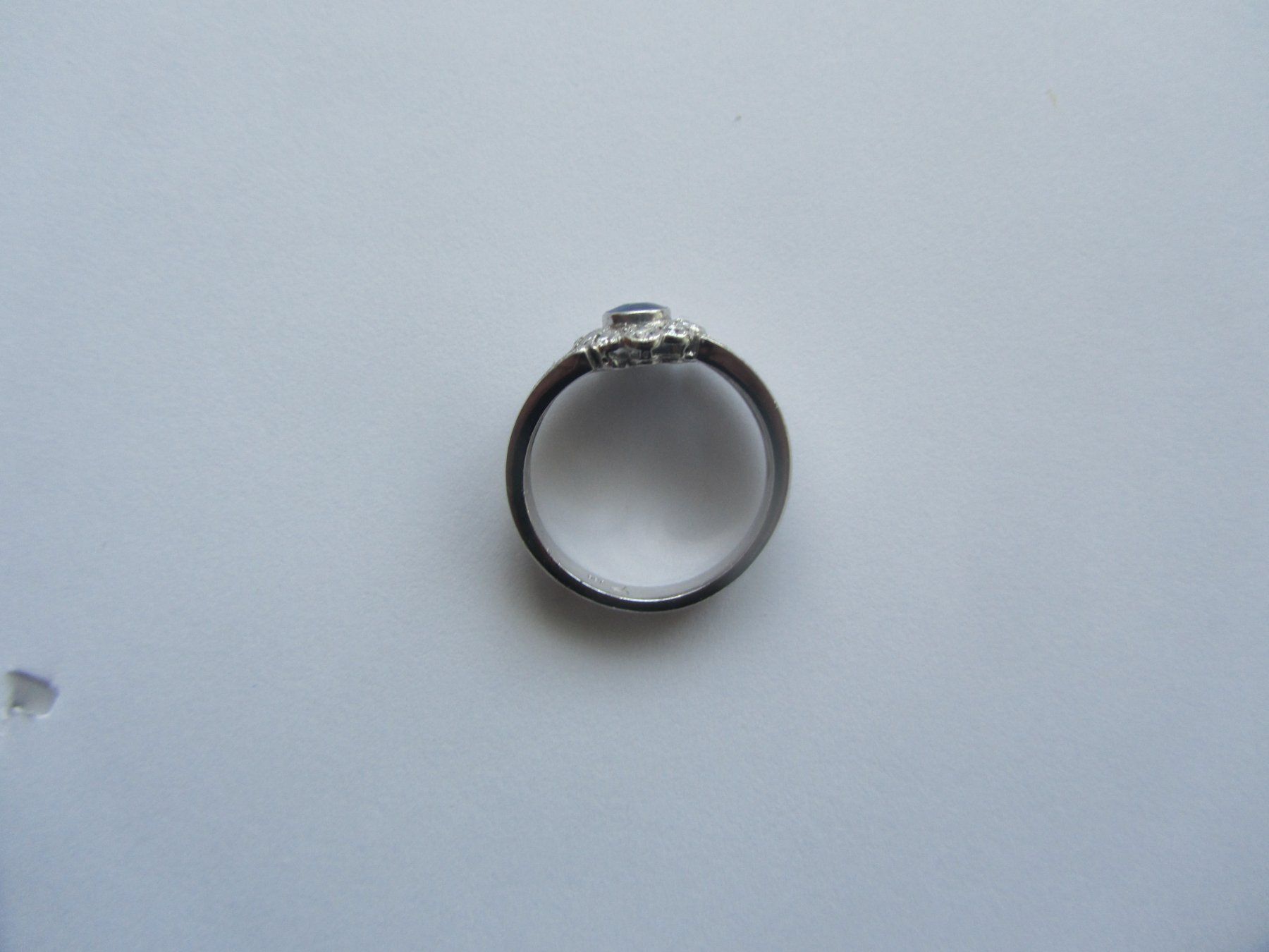 Anelli: Saphir-Brillant Ring-18 K.Weissgold – Usato da Luzern venduto da Lucernauno 4