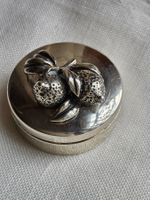 Kleine Sterling Silber Pillendose