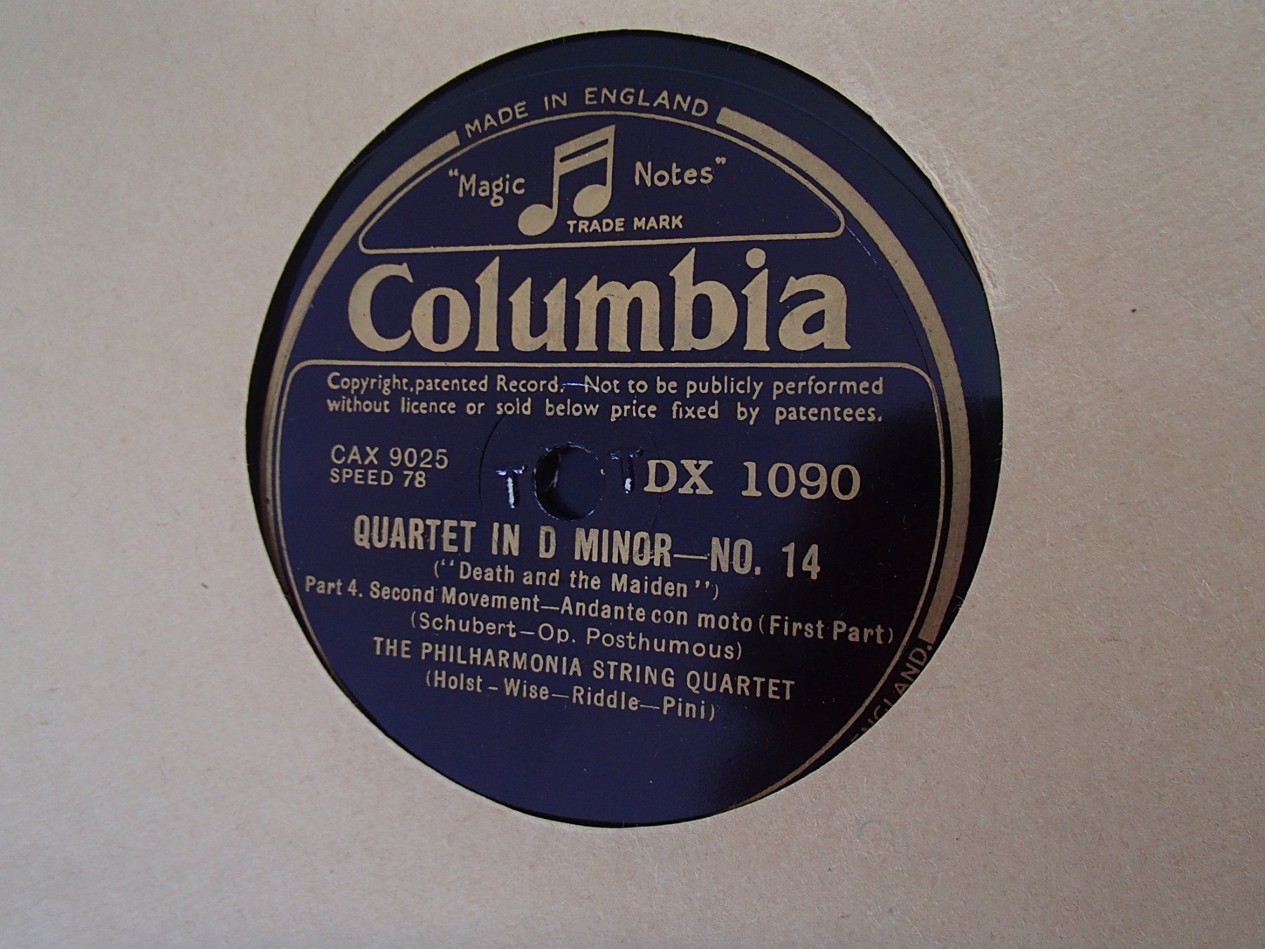 Vinyles: Album mit 4 Schellack Schallplatten "Columbia" – D'occasion à Schöfflisdorf par pullux 1