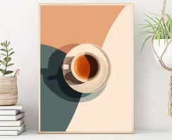 Kaffee Poster Leinwandbild 42x30cm NEU (Rahmenlos)