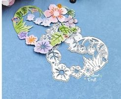 Neue Stanzschablone Blumen-Herz