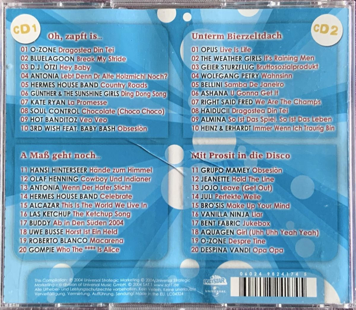 CD: (2CD) Ottis Wiesn Hits 2004 – Usato da Serneus venduto da kowalsky1 1