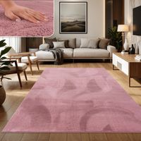 -50%‼️  Flauschiger 240x340  Teppich Super Soft Berry