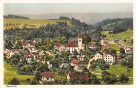 Gruss aus BÄRETSWIL - alte, colorierte Karte