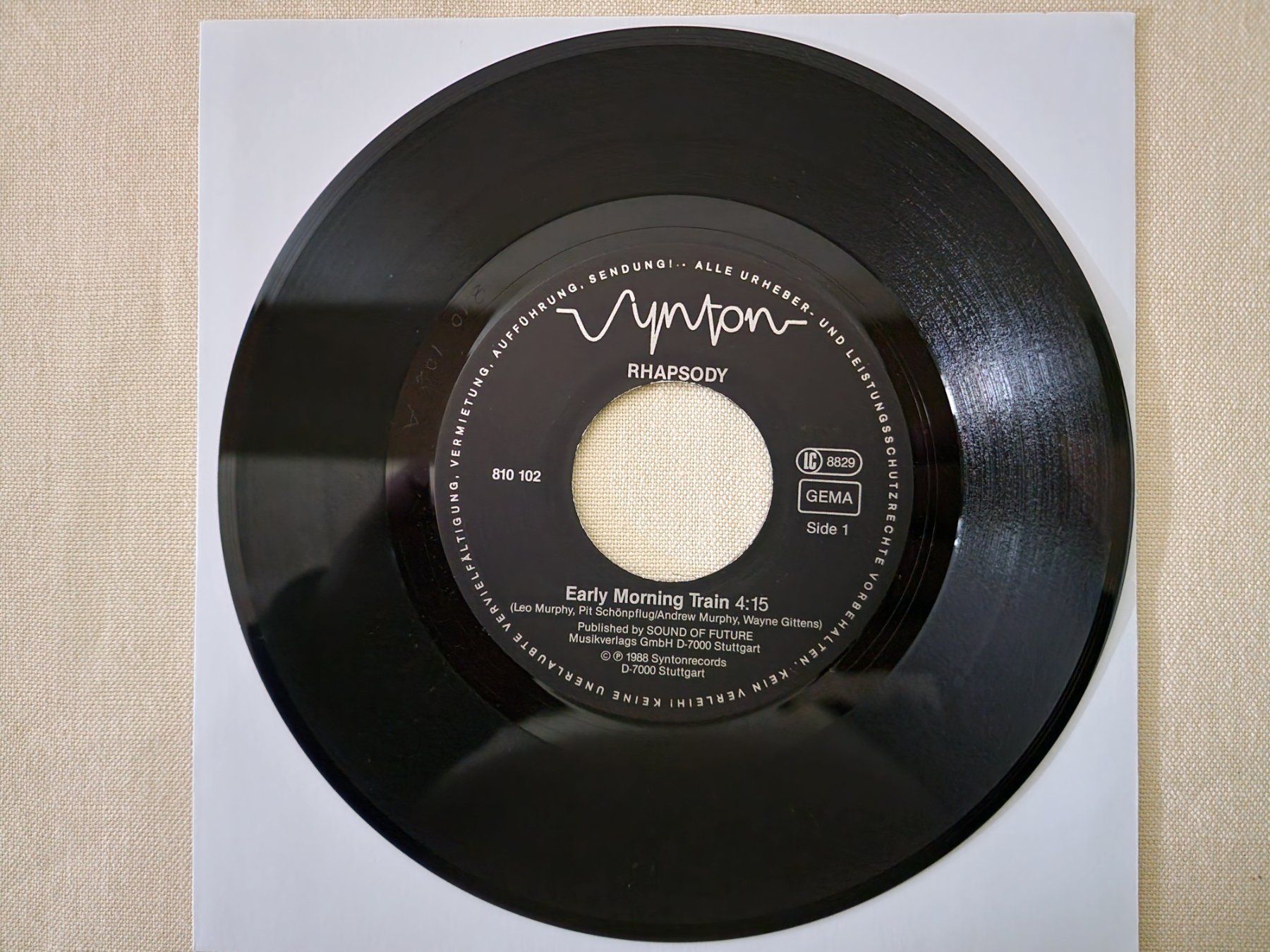 Schallplatten: Rhapsody Single – Early Morning Train – Gebraucht aus Root von atelier22 1