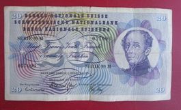 20er Note Serie 99 M  vom 7. Februar 1974 - Nr. 057096