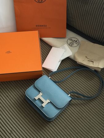 Hermès Constance III Mini 18 in New Bleu Jean