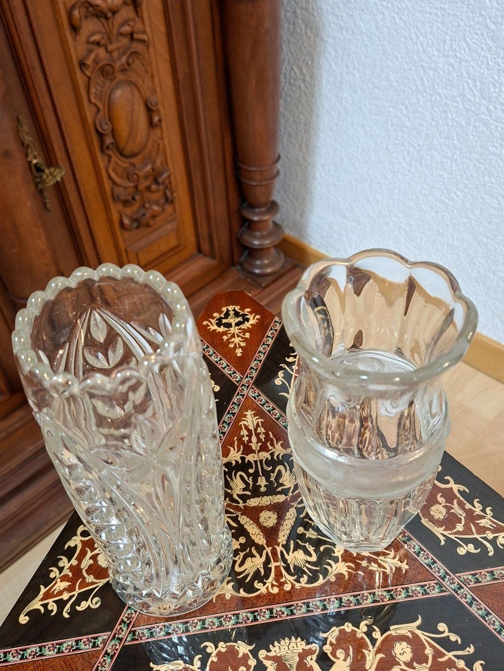 Vasi & Recipienti: 2 Vintage Kristall Vasen Set – Usato da Steffisburg venduto da ZeitReise_ 1
