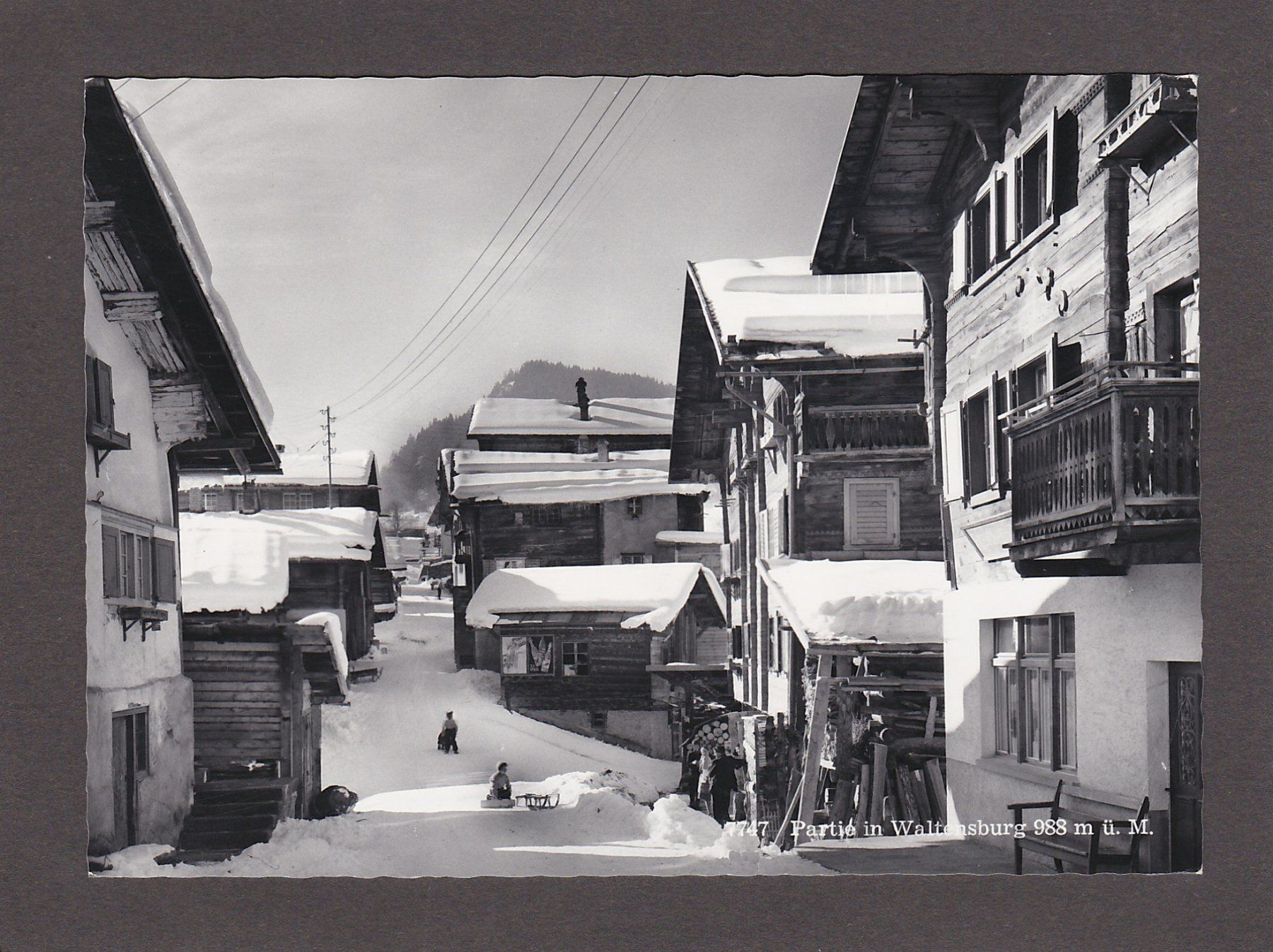 Cartoline postali: WALTENSBURG im Winter, 1963 – Usato da Reiden venduto da cinfis
