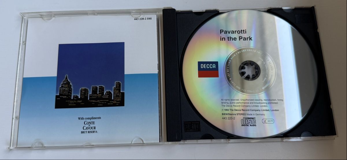 CD: Pavarotti - In The Park - CD – Usato da Vacallo venduto da na_qs2h 2
