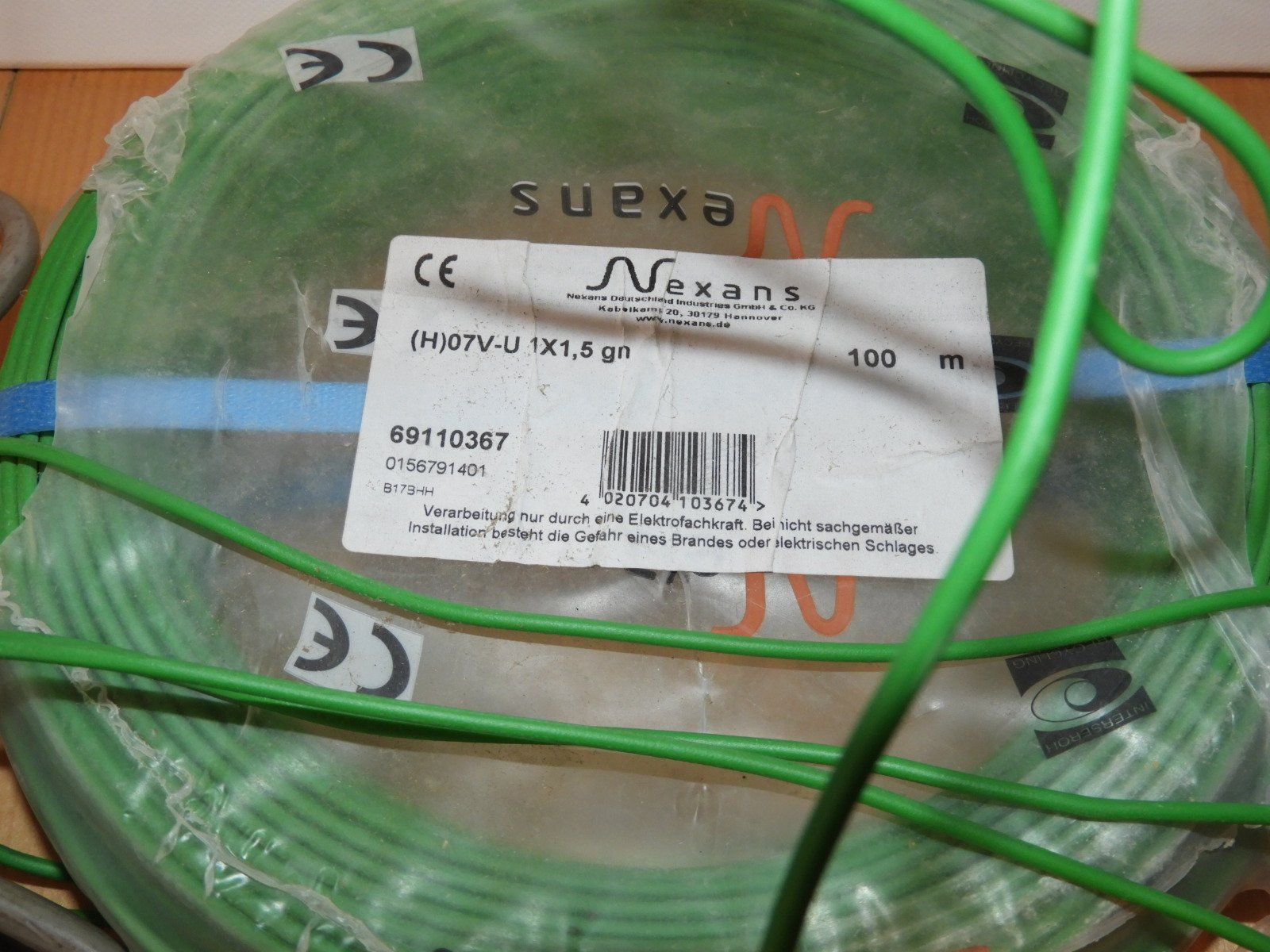 Cavi: ELEKTRO, 100M  DRAHT NEXANS  + STROM UNTERBRECHER – Nuovo e nell'imballaggio originale da Ettingen venduto da troll-mutter 2