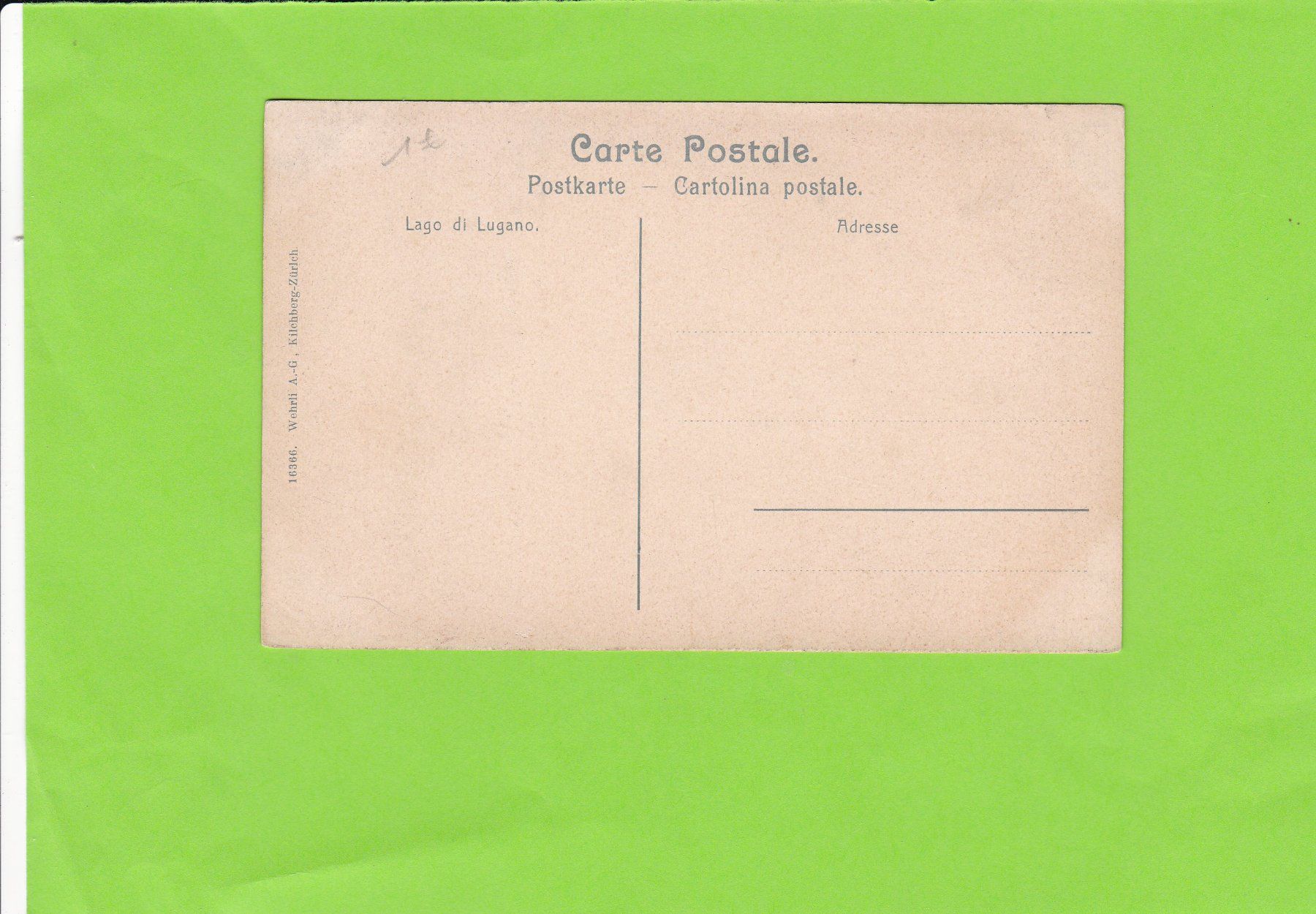 Cartoline postali: Lago di Lugano – Usato da St. Peterzell venduto da neckertal 1