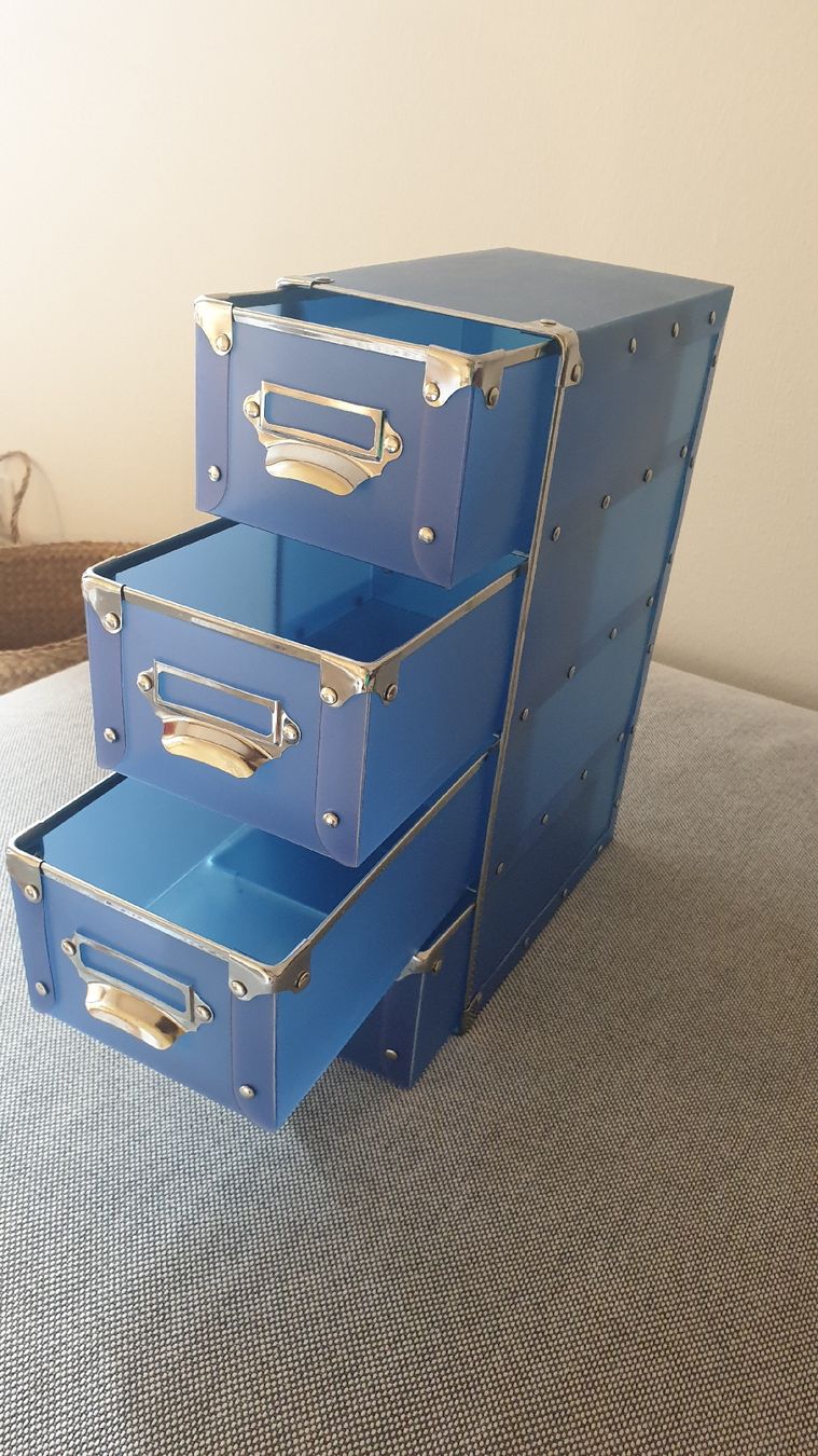 Sistemi di archiviazione:  Organizer mit 4 Schubladen, Blau – Usato da Wil SG venduto da Glitter 2