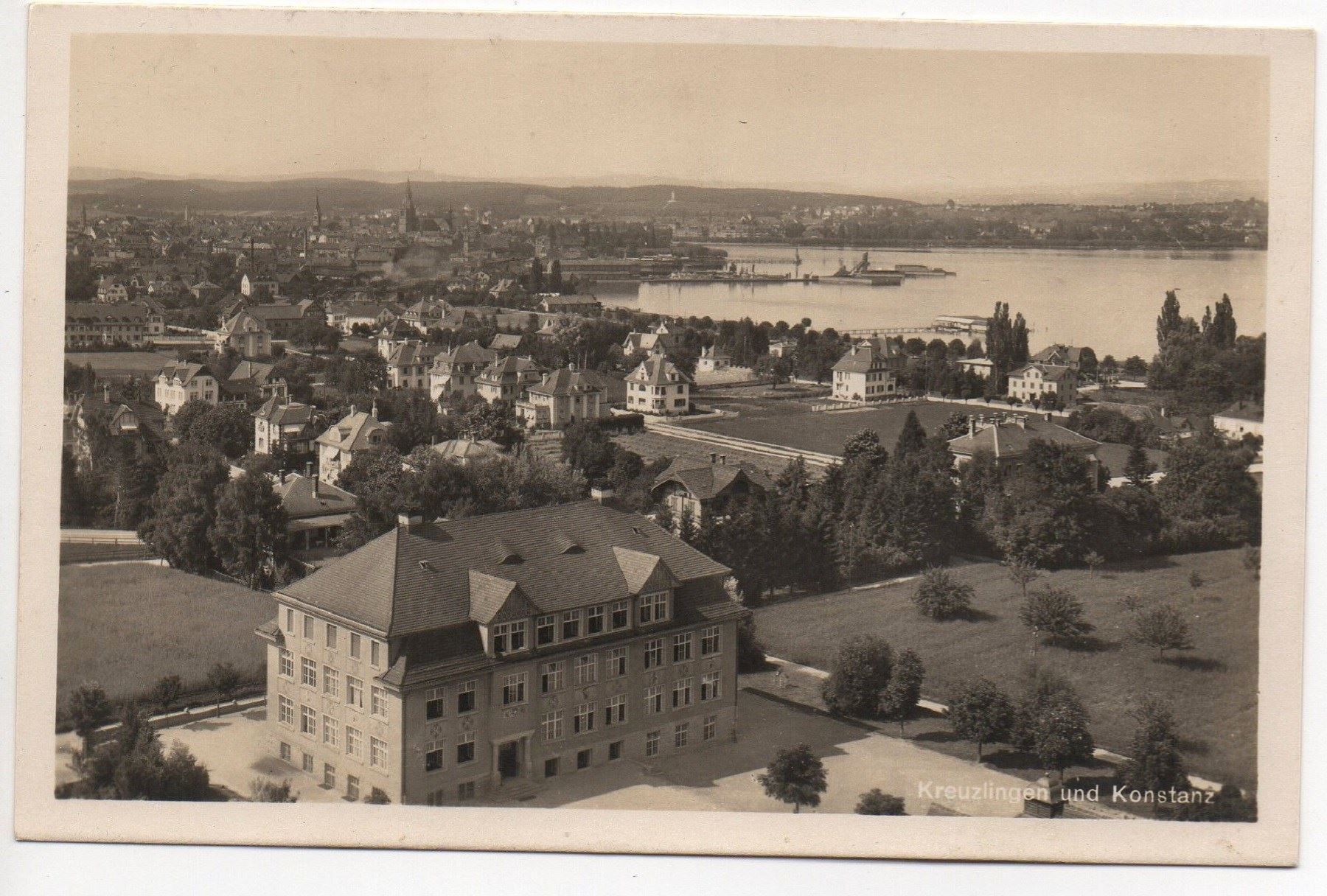 Cartoline postali: KREUZLINGEN mit Konstanz – Usato da Jona venduto da philajona