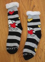 Warme Snoopy Socken, ABS, Grösse 38-40, Kuschelsocken Finken