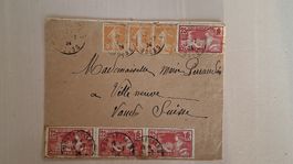 Enveloppe philatélique France 1924 timbres Olympiades