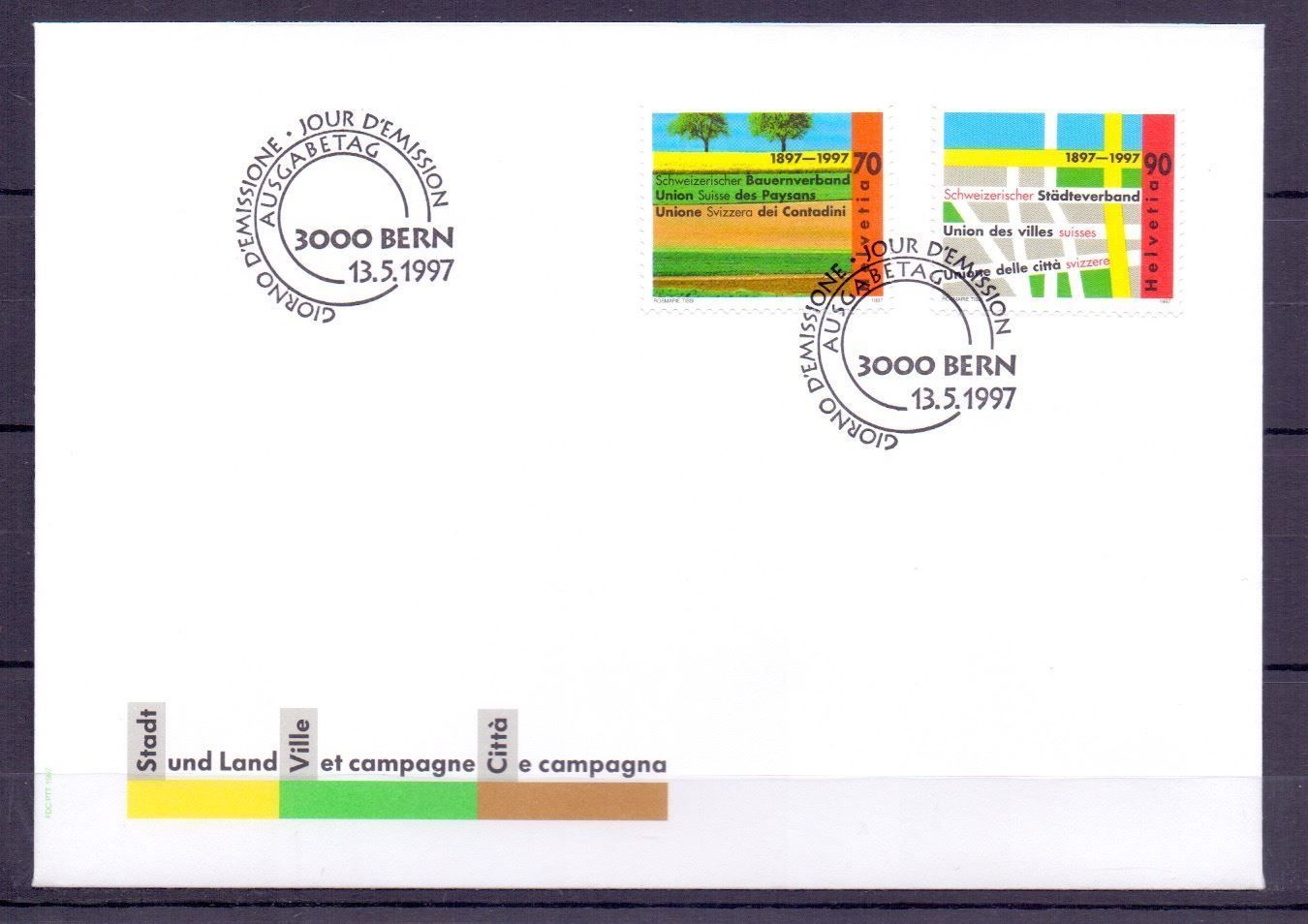 Tutti i francobolli: CH FDC Satz 1997 – Usato da Koblenz venduto da Markenhimmel