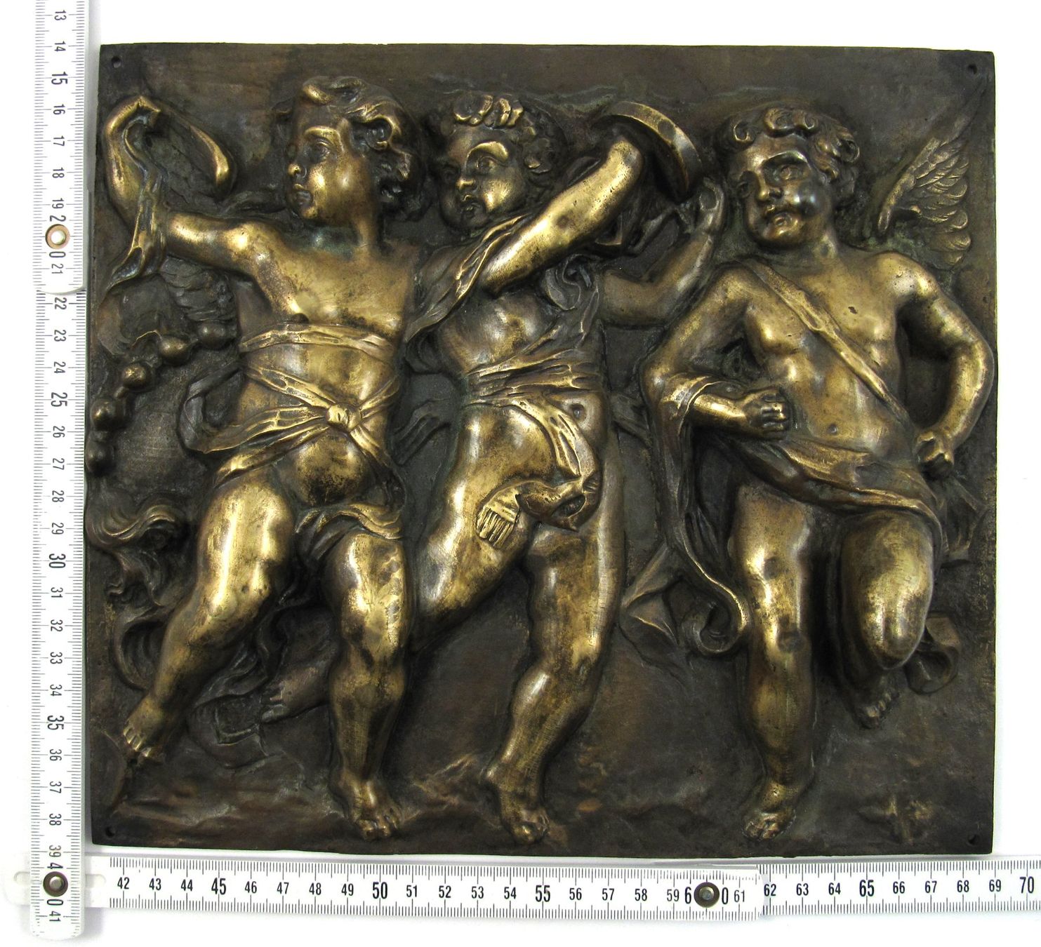 Sculptures & Statues: Bronze Platte mit Engeln – D'occasion à Meinisberg par duveen 9