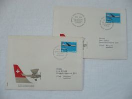 1969 50 Jahre Luftpost Zürich - Lausanne - Zürich