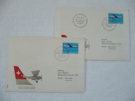 1969 Sonderflüge 50 Jahre Luftpost Zürich -Lausanne- Zürich