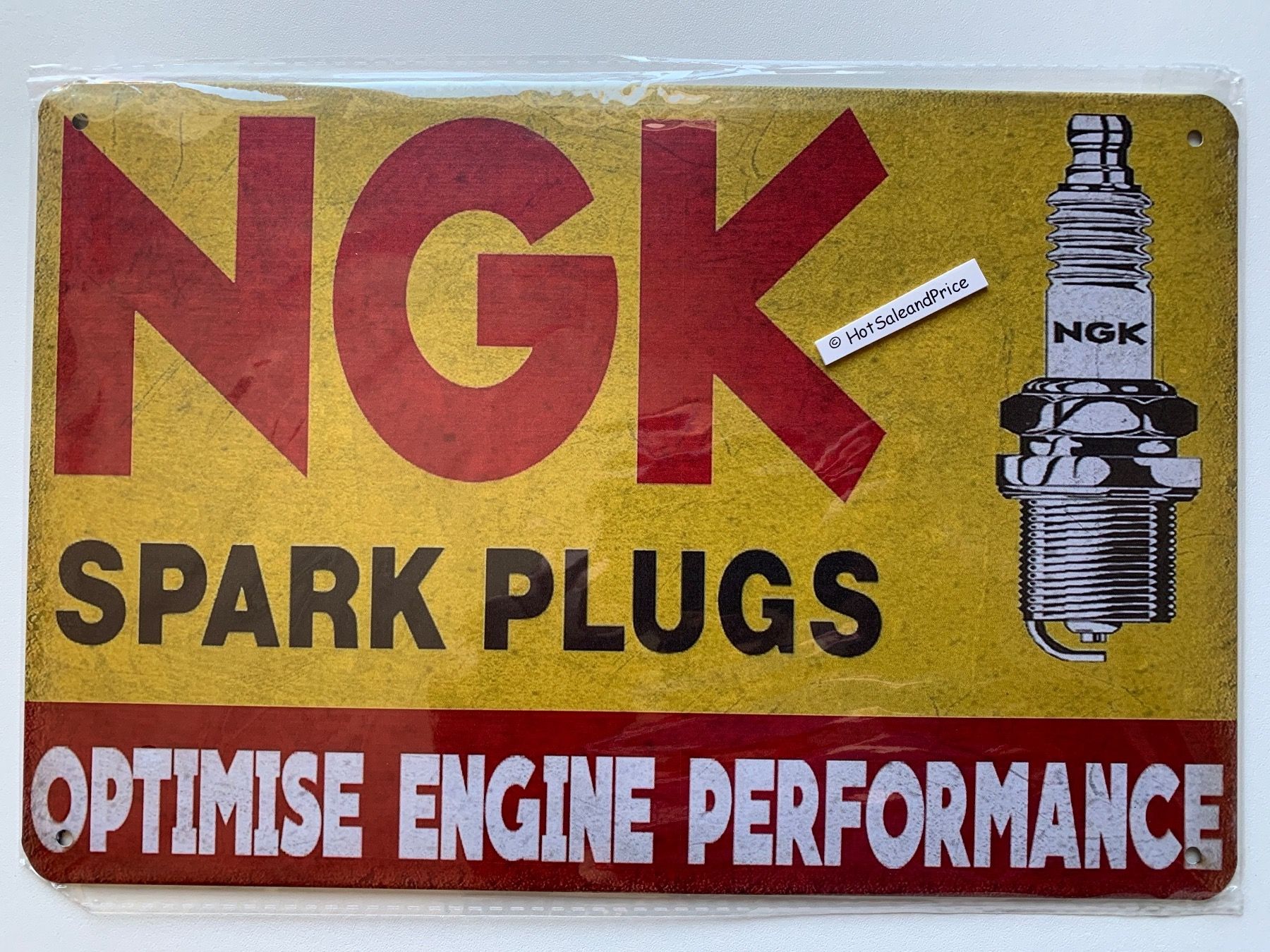 Schilder: Blechschild NKG SPARK PLUGS Vintage look – Neu und originalverpackt aus Courlevon von HotSaleandPrice