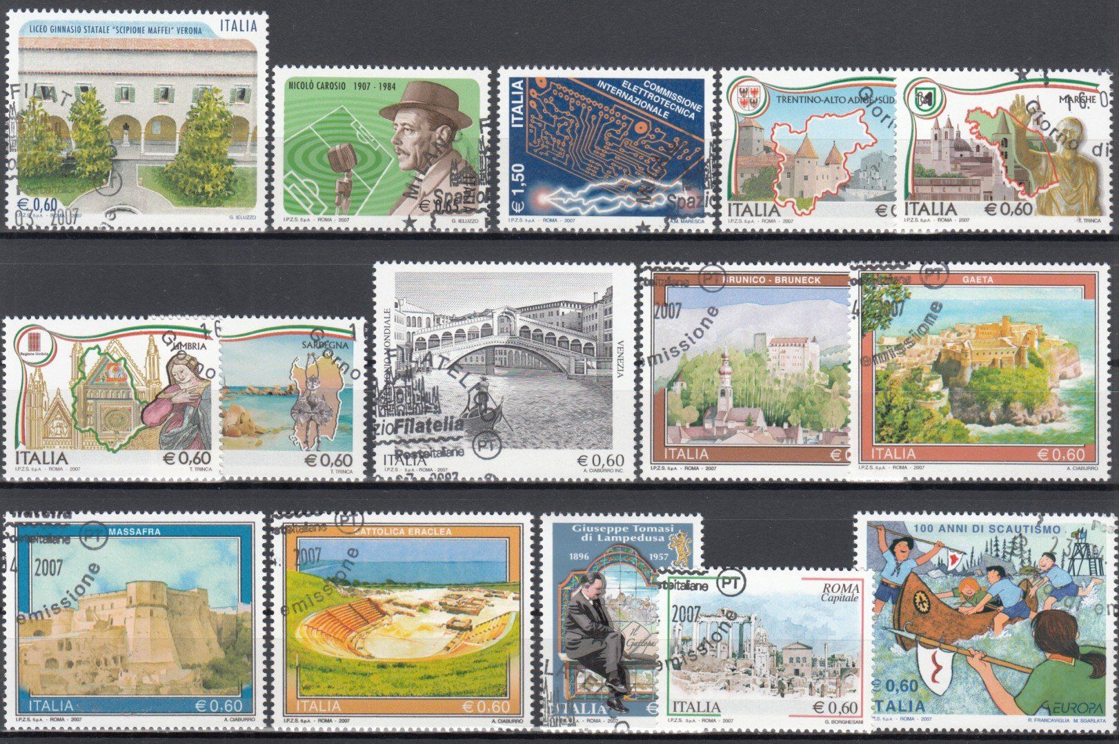 Tutti i francobolli: Italien 2007 mit ET – Usato da Bürglen TG venduto da StampGraf 2