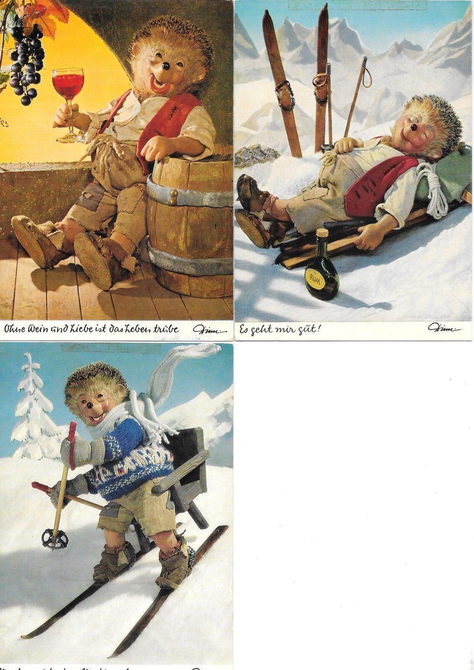 Cartoline postali: Mecki drei moderne Karten – Usato da Olten venduto da clotaldi