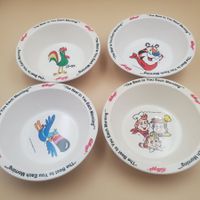 Lot 4 bols céréales vintage Kellogg's 1995 - Collection