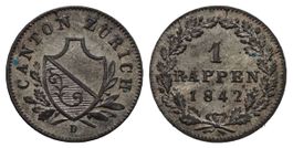 Zürich Rappen 1842 /2867